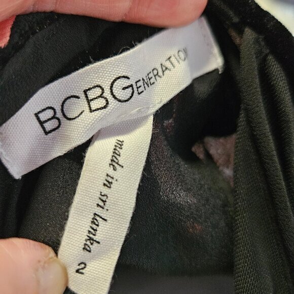 BCBG Mini Dress Velvet like material size 2 - Picture 11 of 14